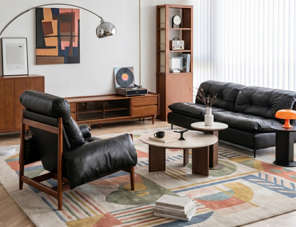 Top Leather & Elm Contrast
